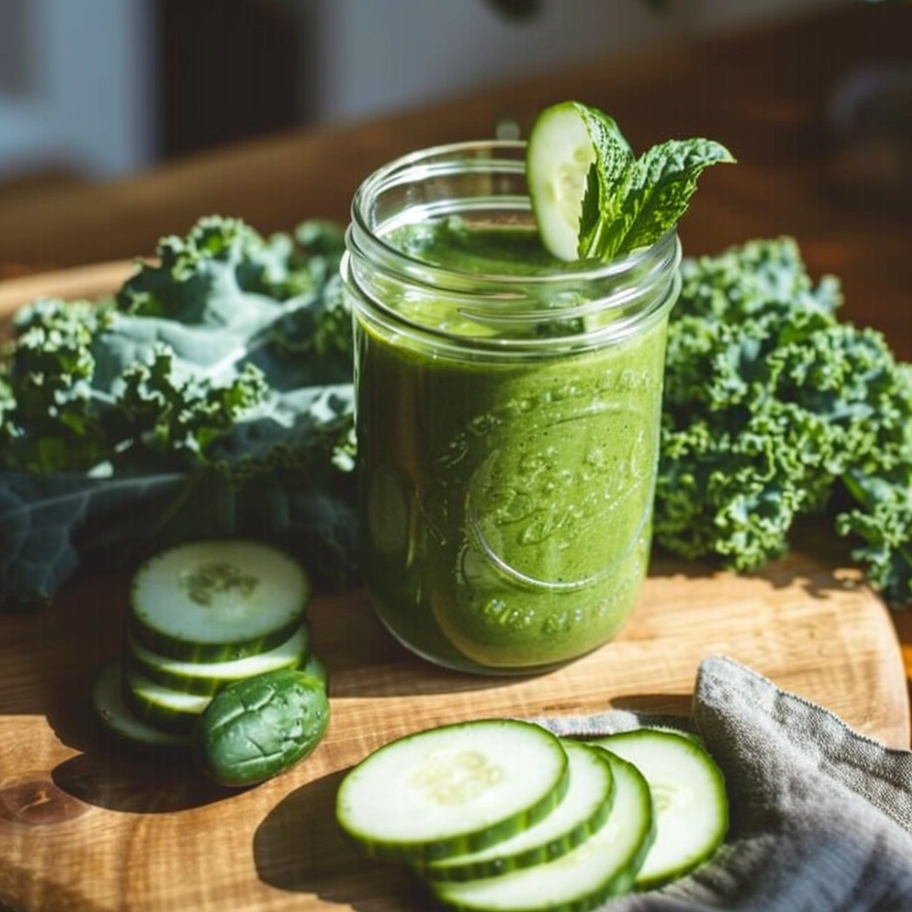 cucumber mint detox smoothie