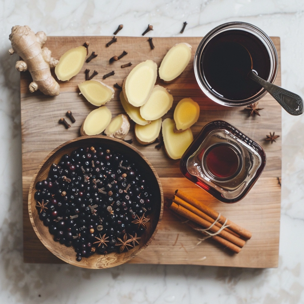 Elderberry Ginger Syrup