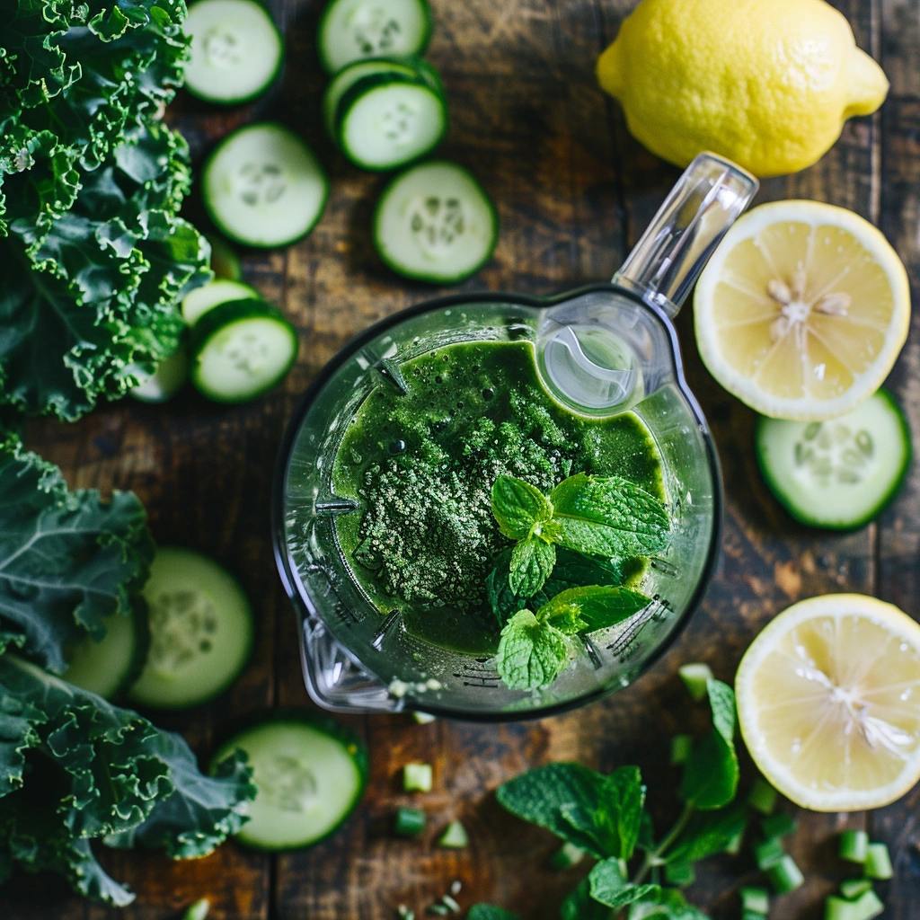 cucumber mint detox smoothie