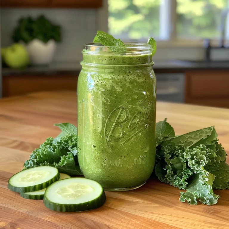 cucumber mint detox smoothie