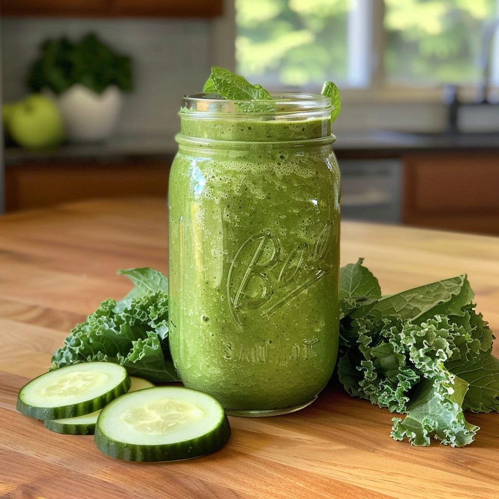cucumber mint detox smoothie