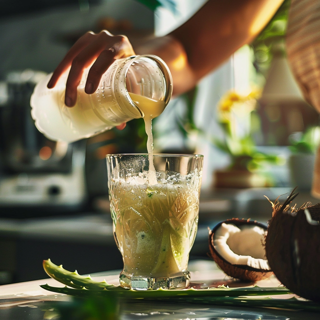 Coconut-Aloe Skin Smoothie
