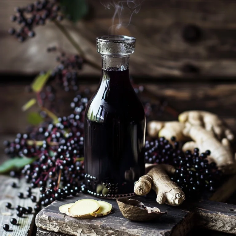 Elderberry Ginger Syrup