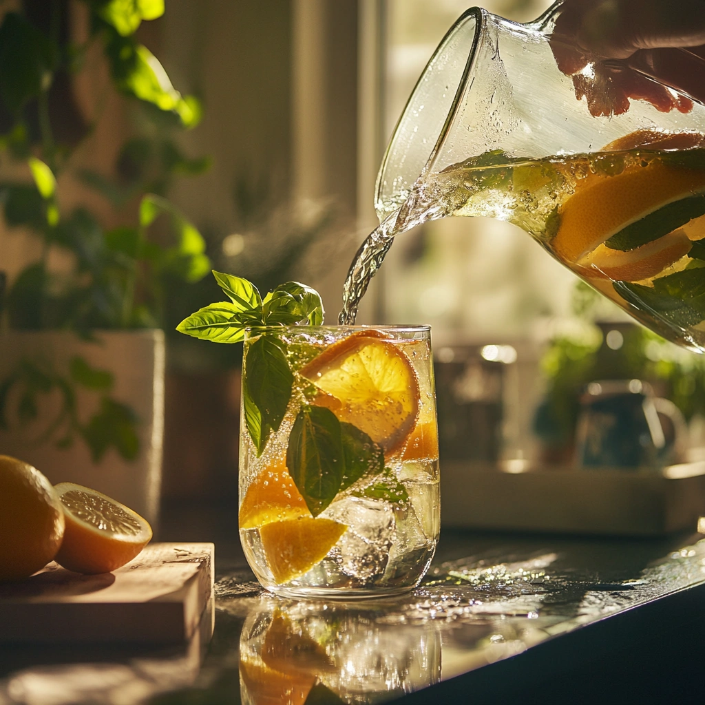 Citrus-Basil Hydration Tonic