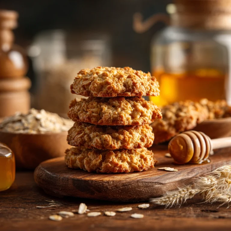 Recipe card for 3 Ingredient Oat Cookies