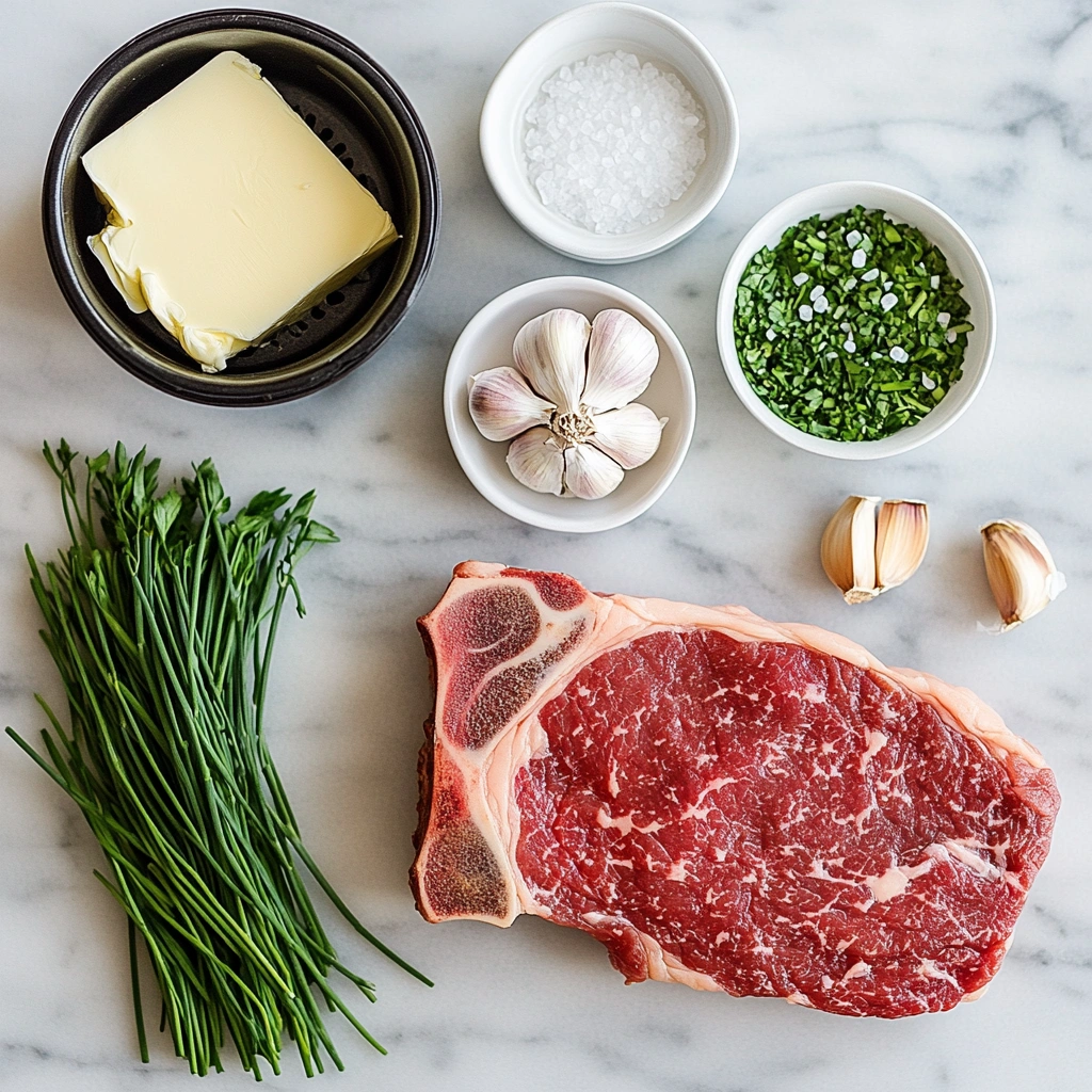Ingredients for air fryer steak recipe