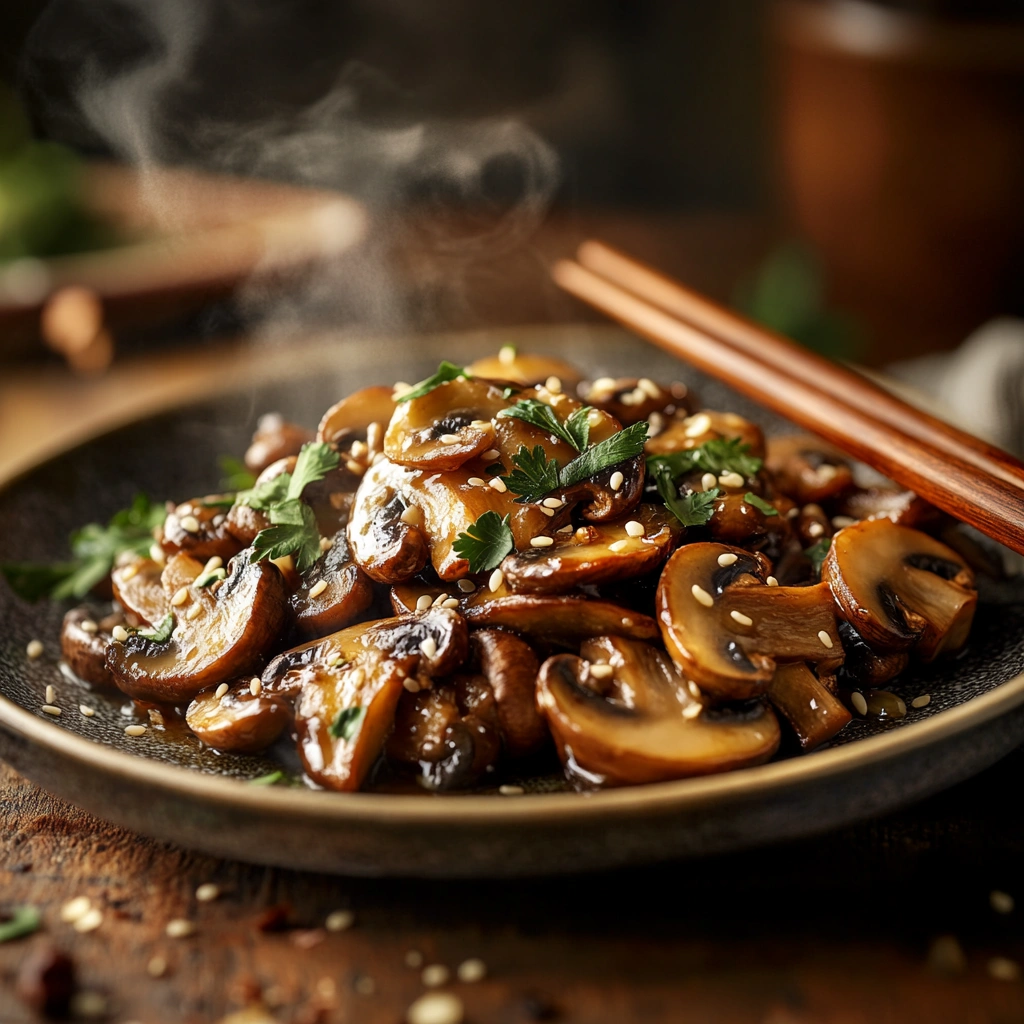 Garlic & Mushroom Stir-Fry