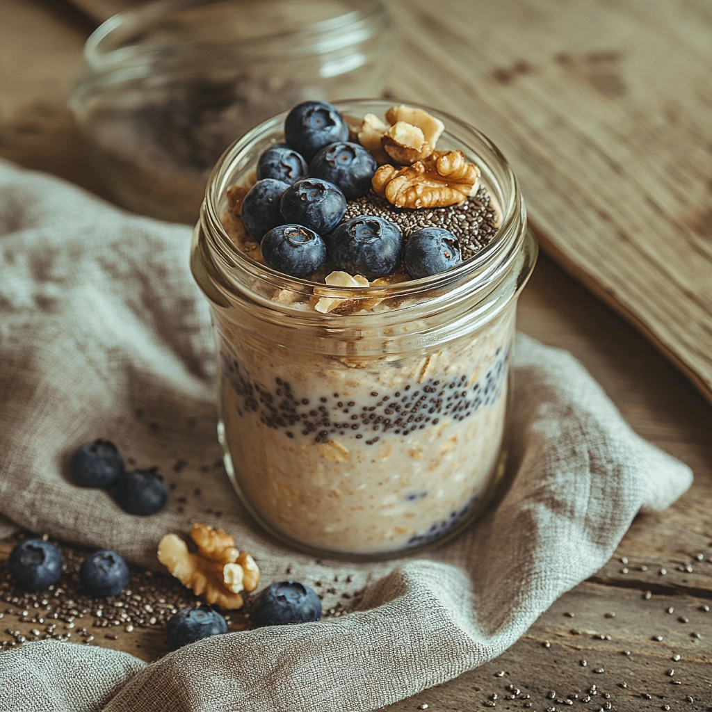 Brain-boosting overnight oats